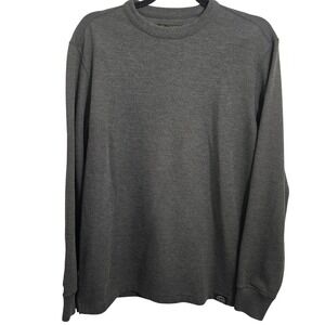 Filson Mens Long Sleeve Thermal Crewneck Shirt Charcoal Gray FCOP021391 Size M